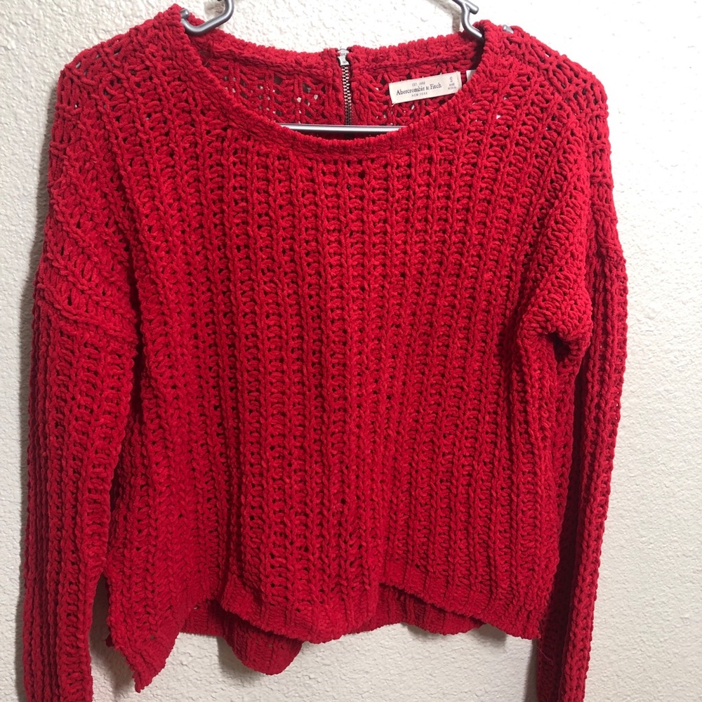 Abercrombie & Fitch Red Sweater